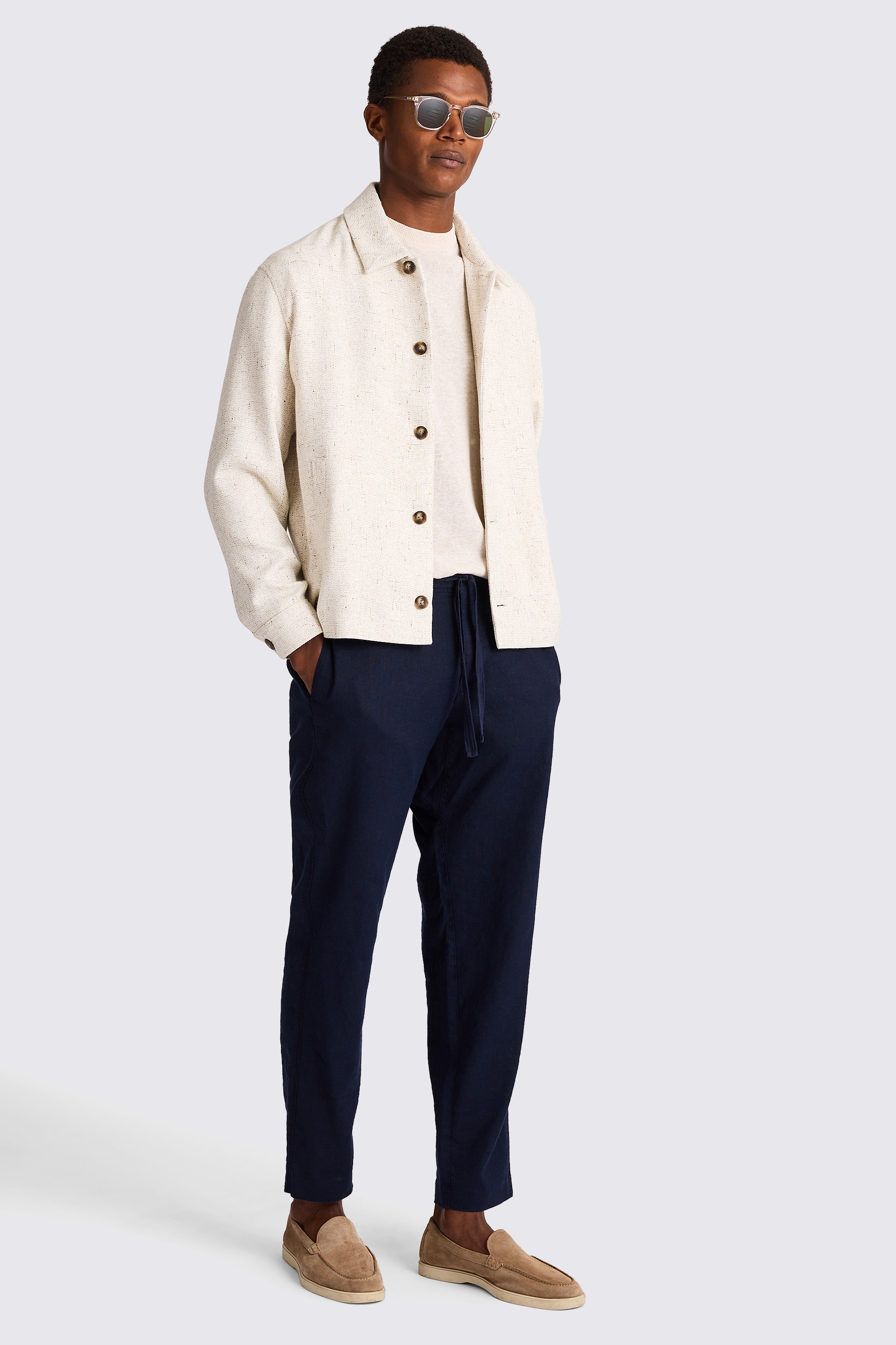 Neutral Texture Overshirt